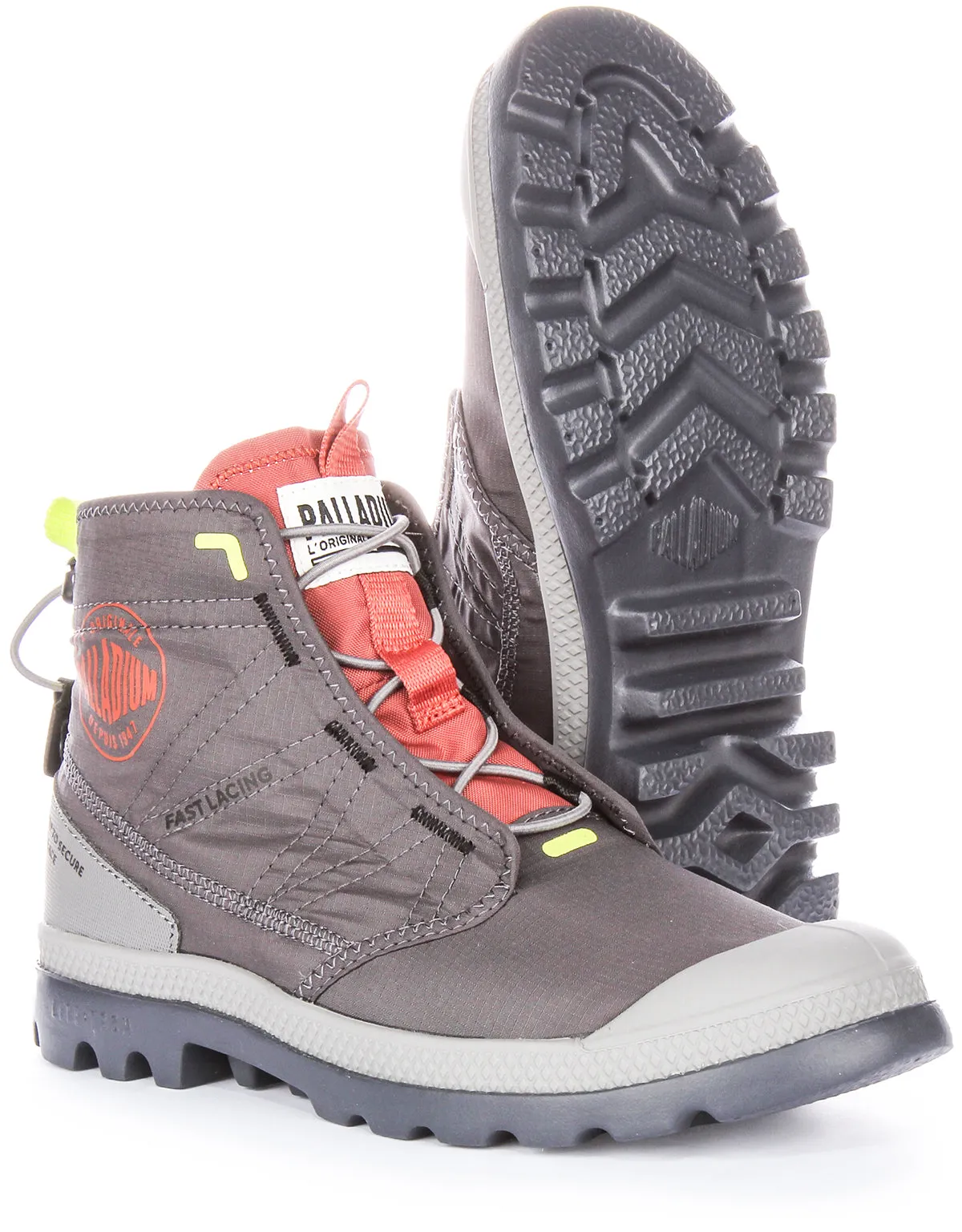 Palladium Pampa Travel In Dark Grey Boots