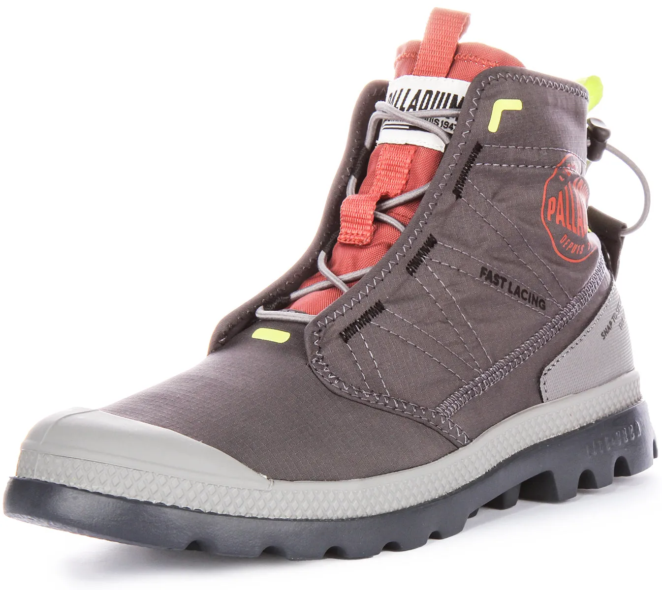 Palladium Pampa Travel In Dark Grey Boots