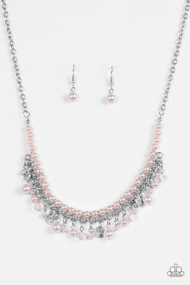 Paparazzi Accessories - Glamour Trove #N294 Peg - Pink Necklace