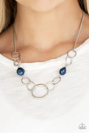 Paparazzi Accessories  - Lead Role #N110 Box 2 - Blue Necklace