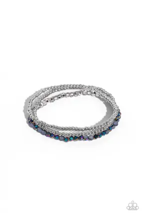 Paparazzi Backstage Beading Silver Bracelet