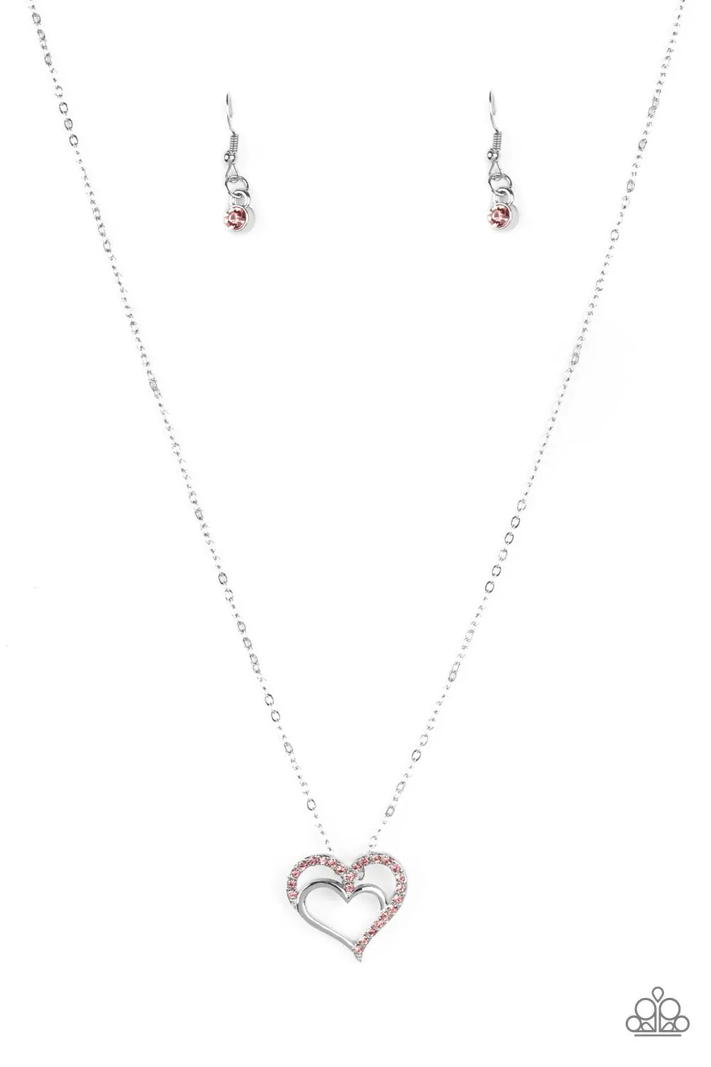 Paparazzi Heart To HEARTTHROB - Pink Necklace