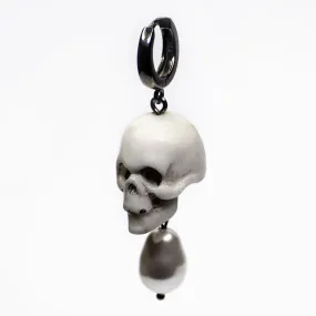 Pearl Skull earring