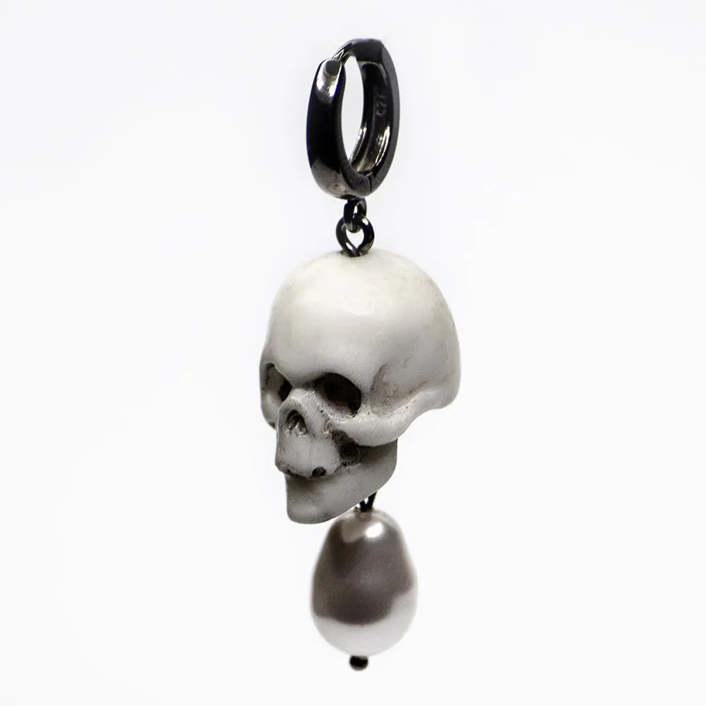 Pearl Skull earring