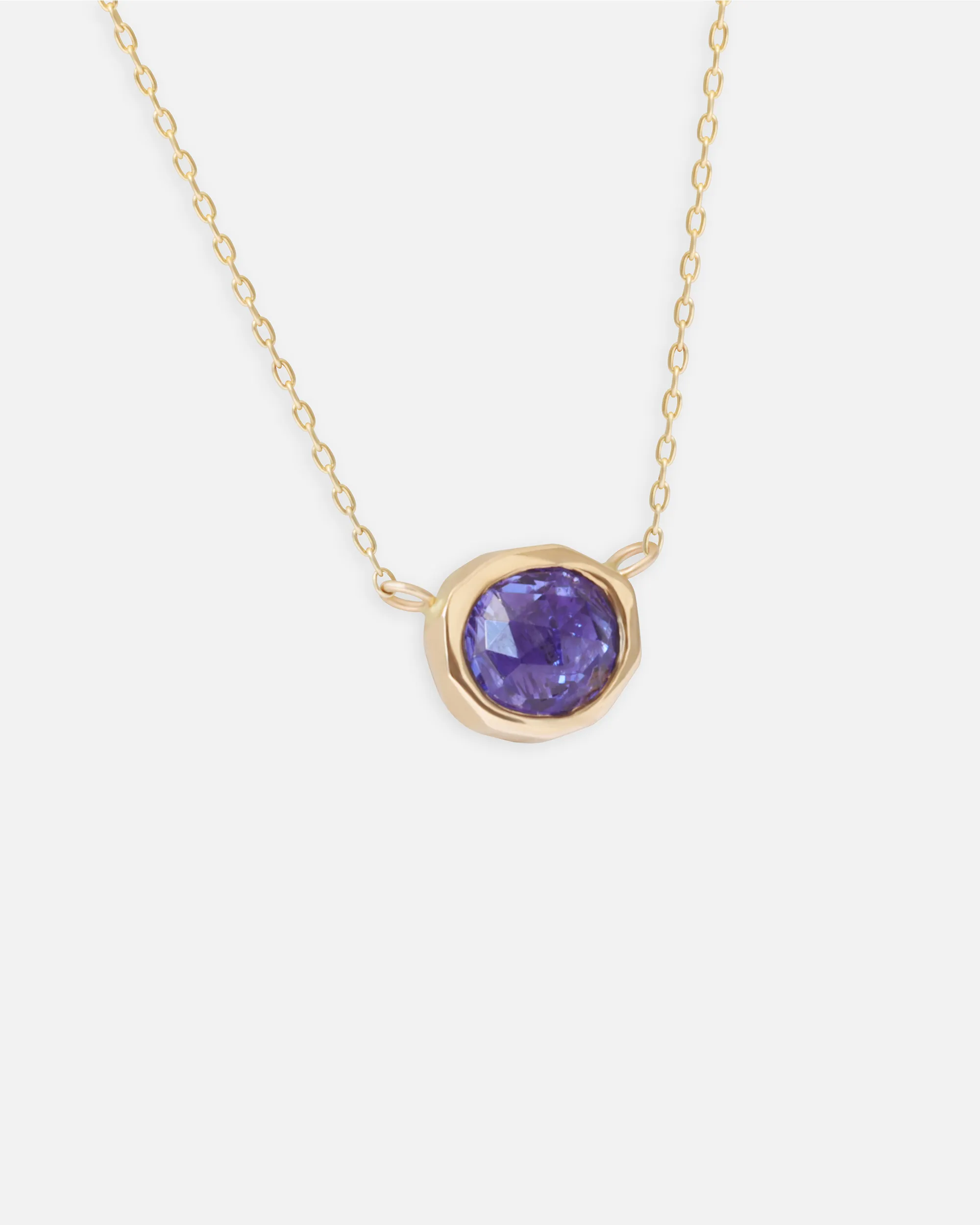 Pebble / Tanzanite Freeform Pendant