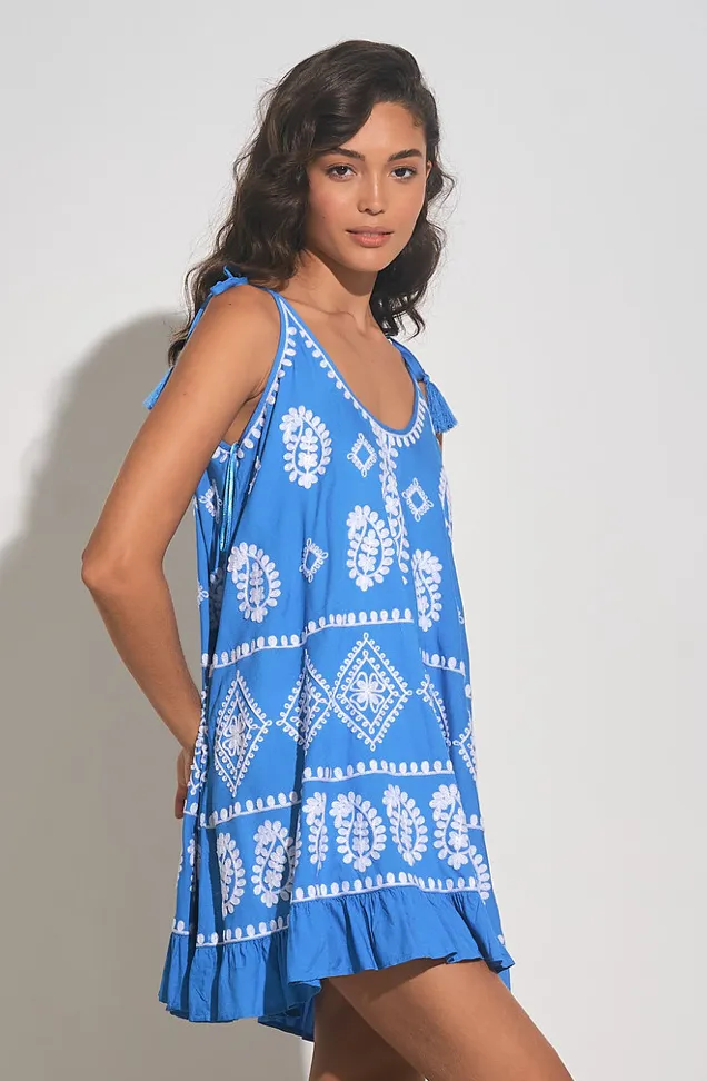 Petra Dress -- Blue