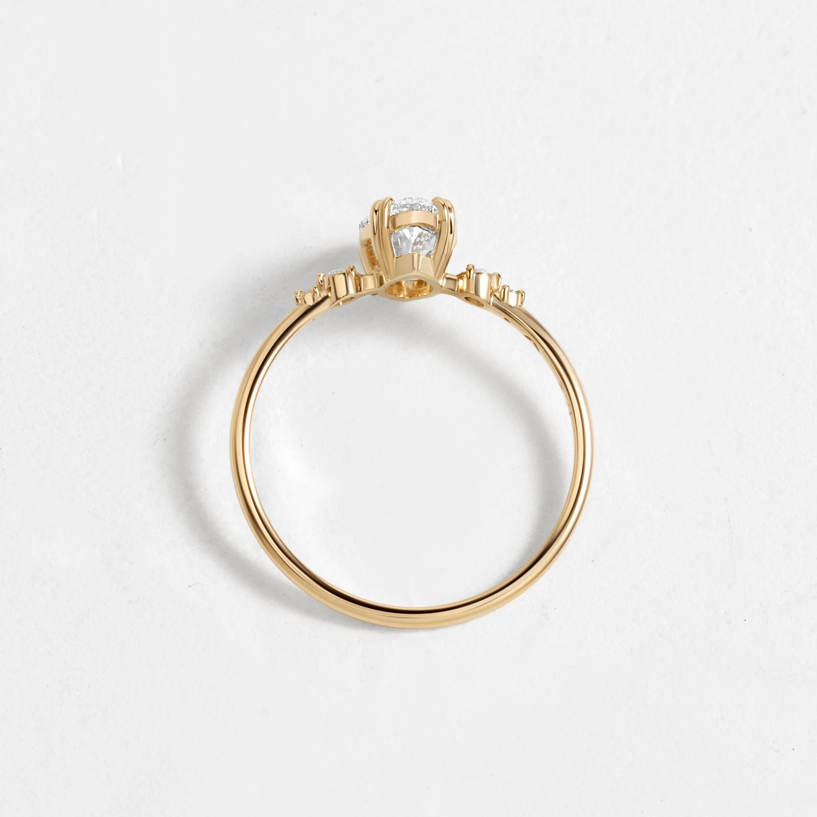 Pictorial Ring, Marquise Cut