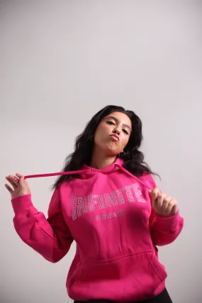 Pink Rhinestone Hoodie