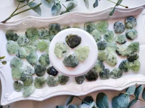 Prehnite Flat Mini Hearts