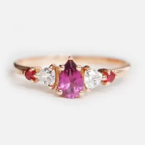 Rhodolite Engagement Ring Sumus