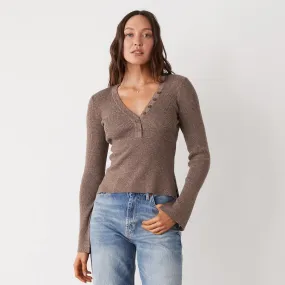 Rib Henley Sweater