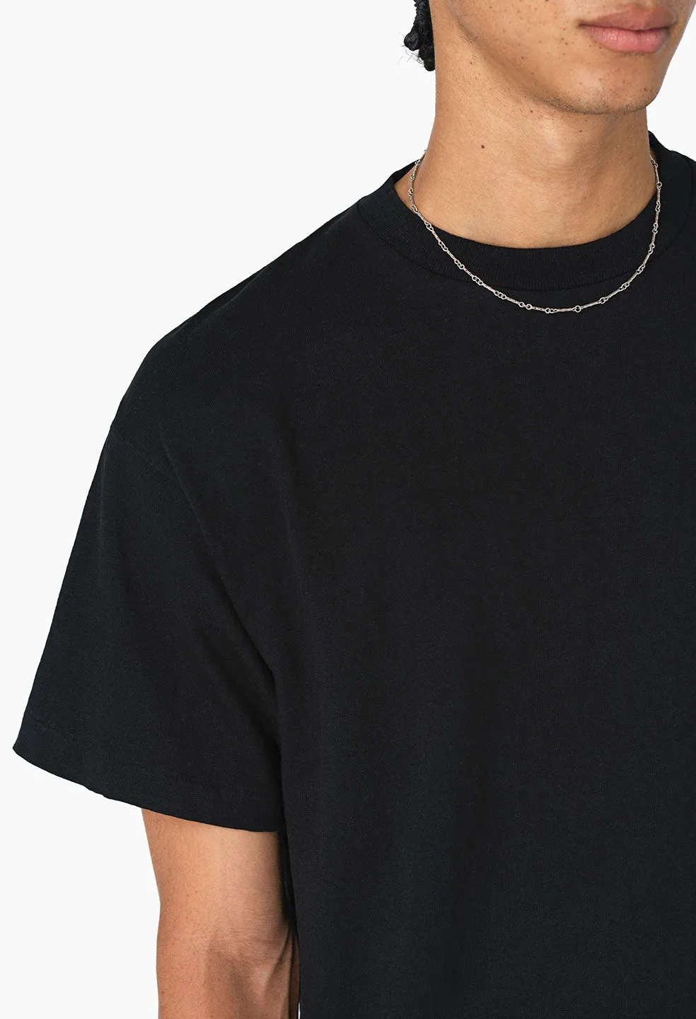 Riviera Cropped Tee / Black