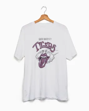 Rolling Stones Here Come the LSU Tigers White Tee