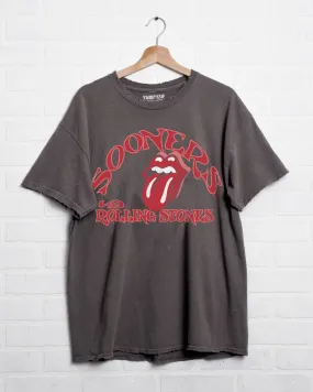 Rolling Stones OU Psych Charcoal Thrifted Tee