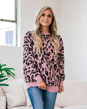 Rose Leopard Sweater