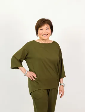 Sadie Top - Fern Soft Ponte