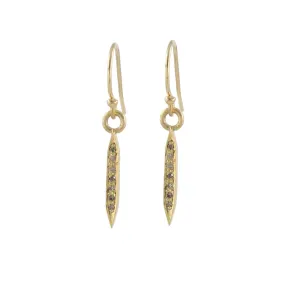 Small Diamond Spike Earrings