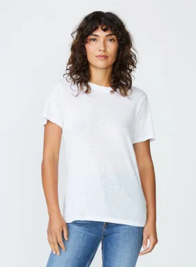 Supima Slub Jersey Short Sleeve T-Shirt in White